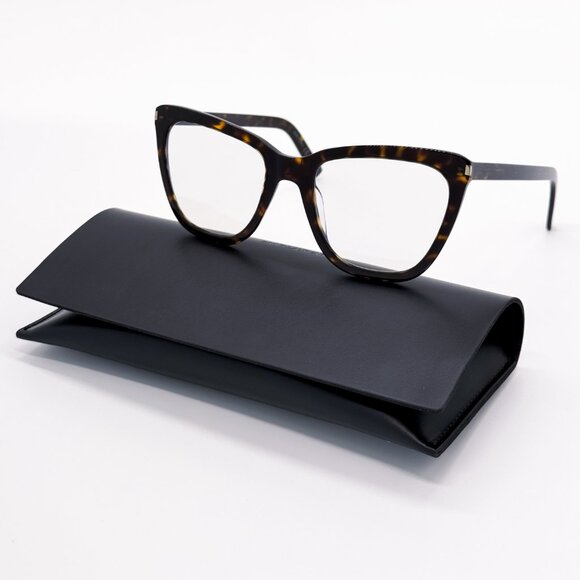 NEW SAINT LAURENT SL 548 SLIM 007 HAVANA WOMEN EYEGLASSES SAINT LAURENT SL548 - Picture 1 of 9